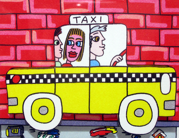 Taxi cab;3D-Grafik, 350 Exemplare,;5,5 x 6,8 cm;330 - Galerie Wroblowski